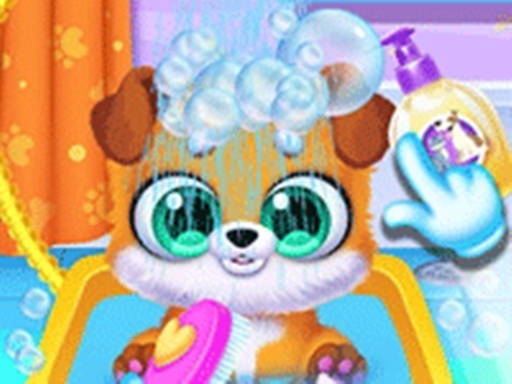 Newborn Puppy Salon game cover