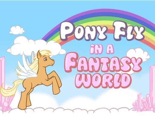 Pony fly in a fantasy world cover